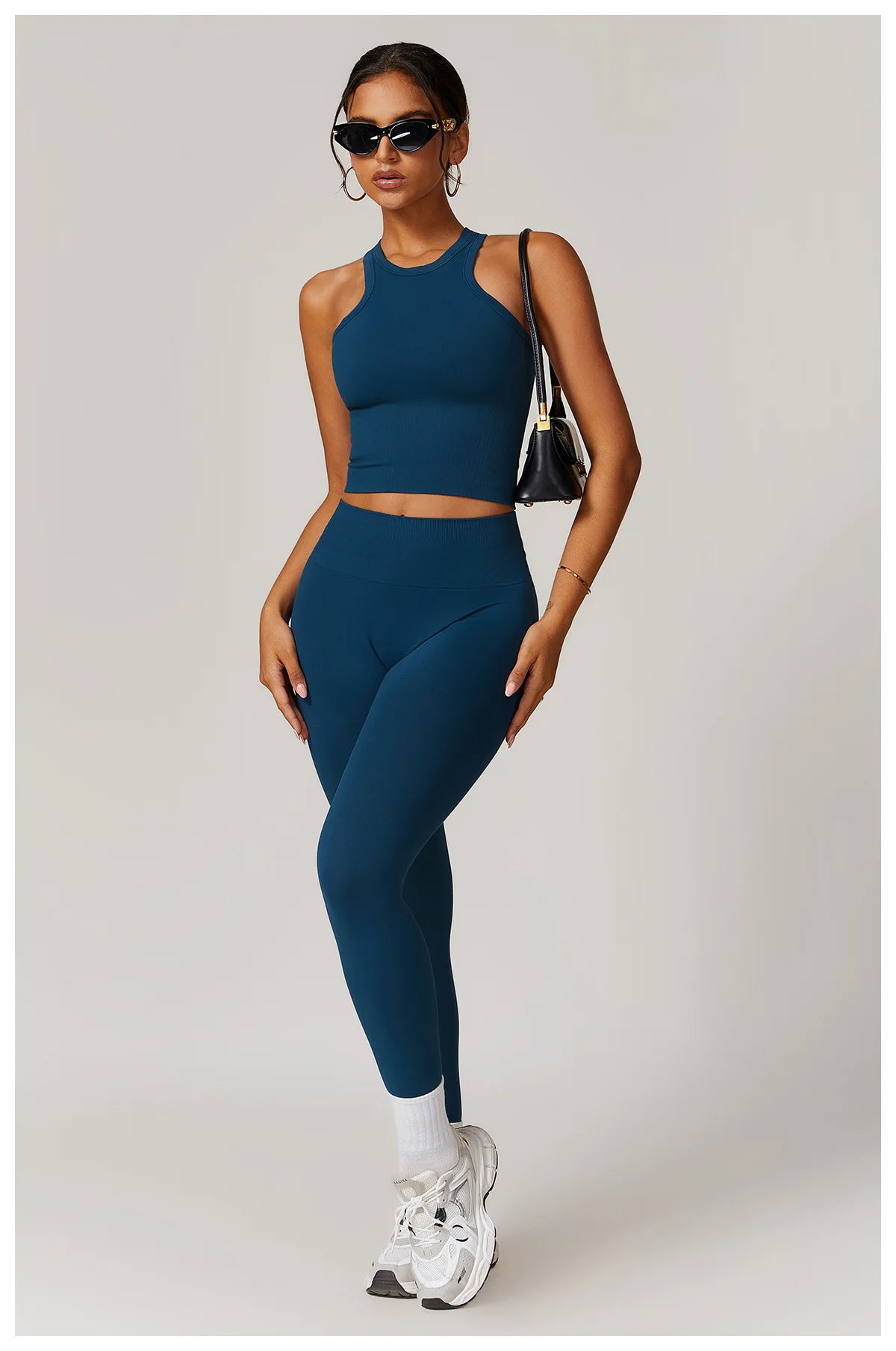 High Waist Seamless Leggings Women Fitness Running Yoga Pants Ribbed Leggings Energy Gym Tights Leggings Casual Workout Leggings