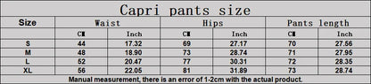 Women's High Waist Yoga Capri Pants Butt Lift Leggings Squat Proof Tummy Control Workout Sports Breathable Running Summer Tights