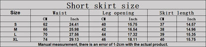 JUREN Summer Color Blocking Yoga Short Skirt Women High Waisted A-line Skirt Fitness Sports Short Skirt Anti Glare Tennis Skirt