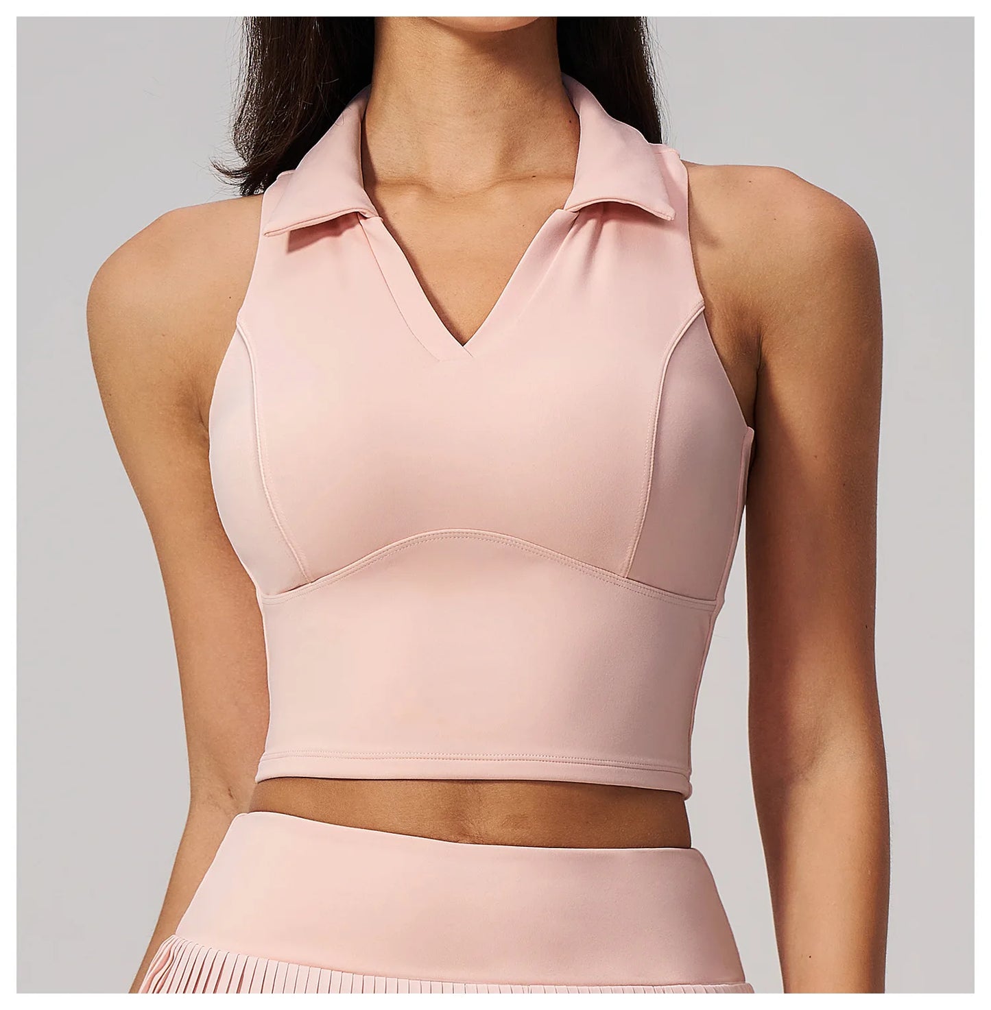 Women's Yoga Tank Push Up Workout Top Quick-Dry Collar Gym Sports Vest Running Female Running Tight Top Women Fitness Underwear