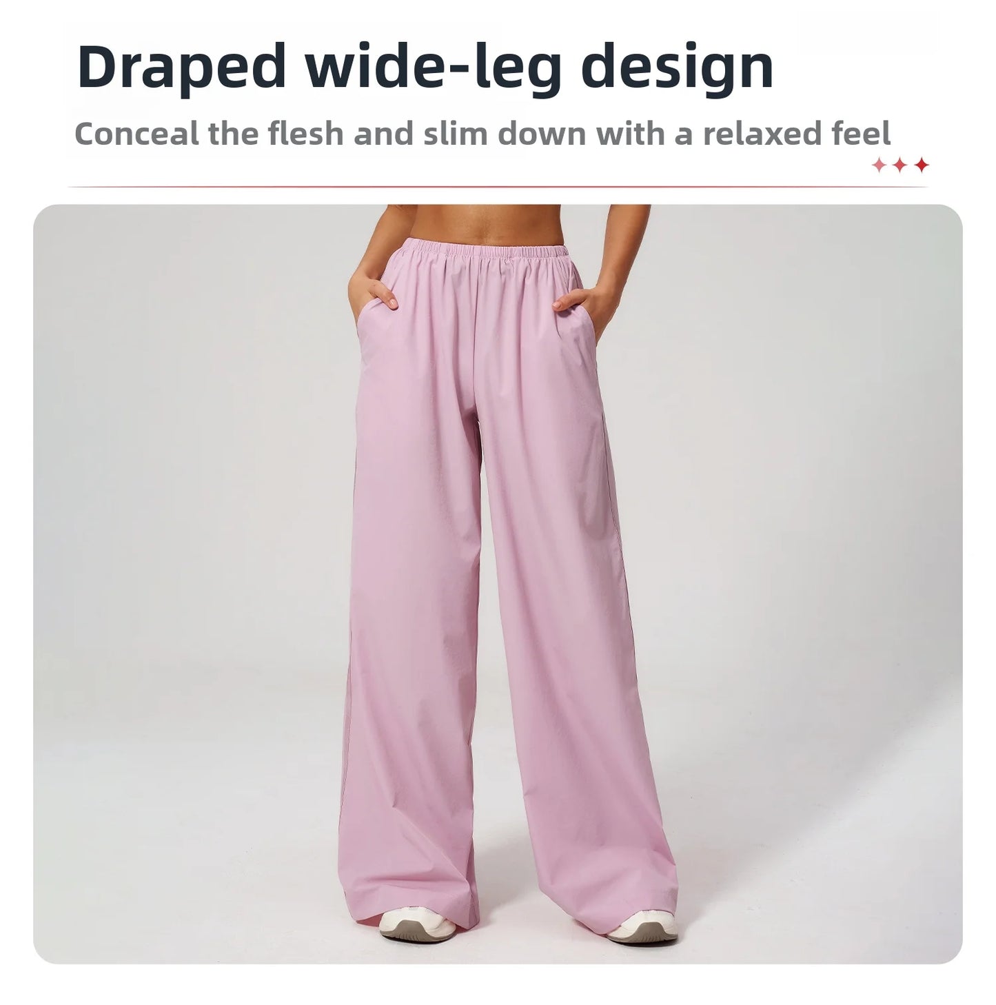 New Summer Sun Protection And Cool Yoga Pants For Women Breathable Outdoor Running Sports Pants Fitness Quick Drying Loose Pants
