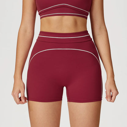 Yoga Shorts Women Fitness Shorts Running Cycling Shorts Breathable Sports Leggings High Waist Tights Workout Gym Summer Shorts