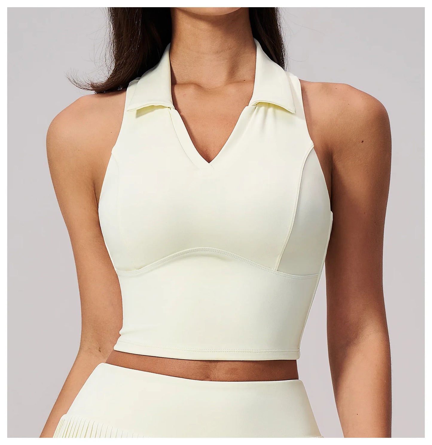 Women's Yoga Tank Push Up Workout Top Quick-Dry Collar Gym Sports Vest Running Female Running Tight Top Women Fitness Underwear