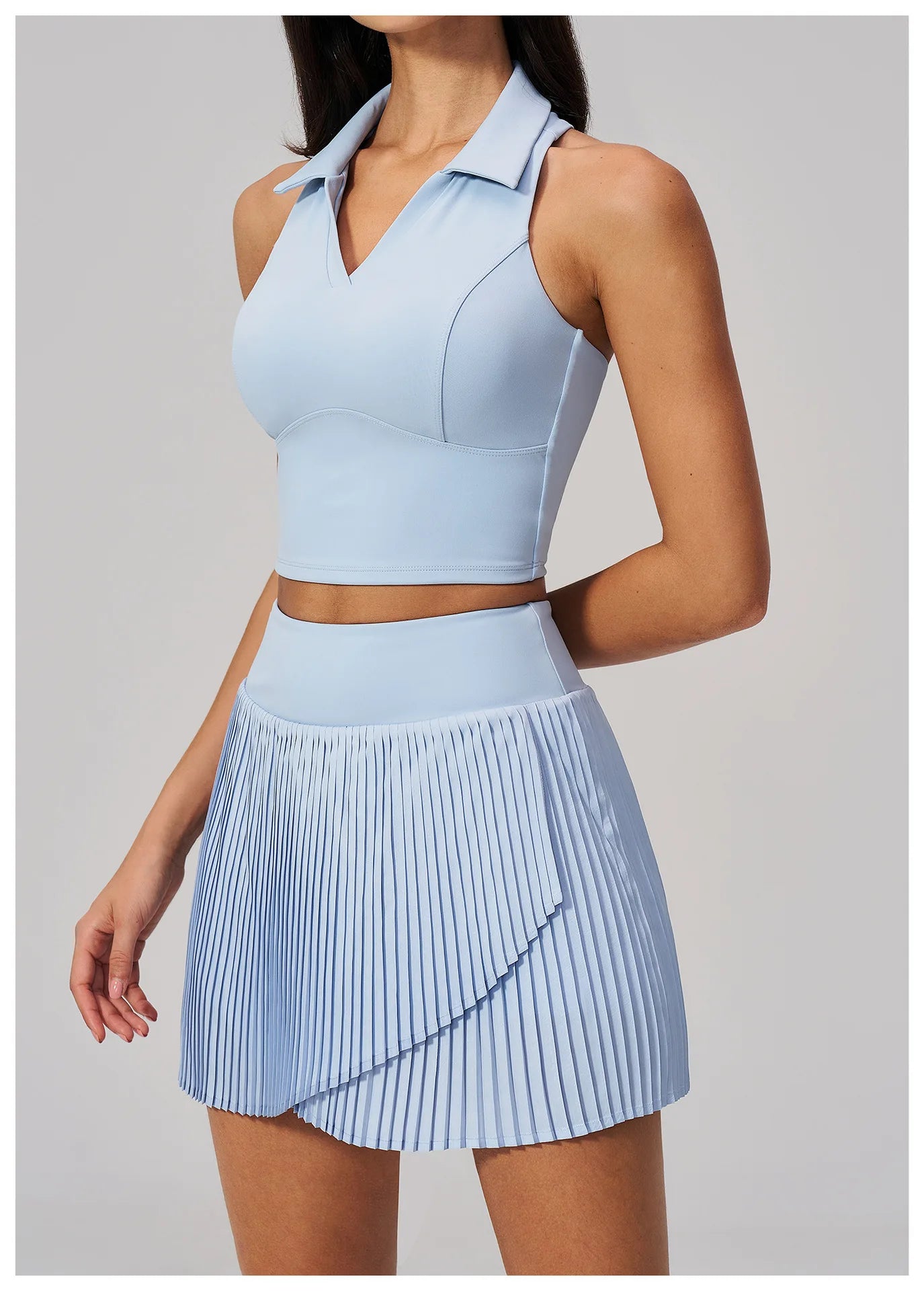 Yoga Pleated Skirt Sports Skirt for Women Quick-drying Badminton Tennis Trousers Skirt Fitness Half-body Pleated Skirt Shorts