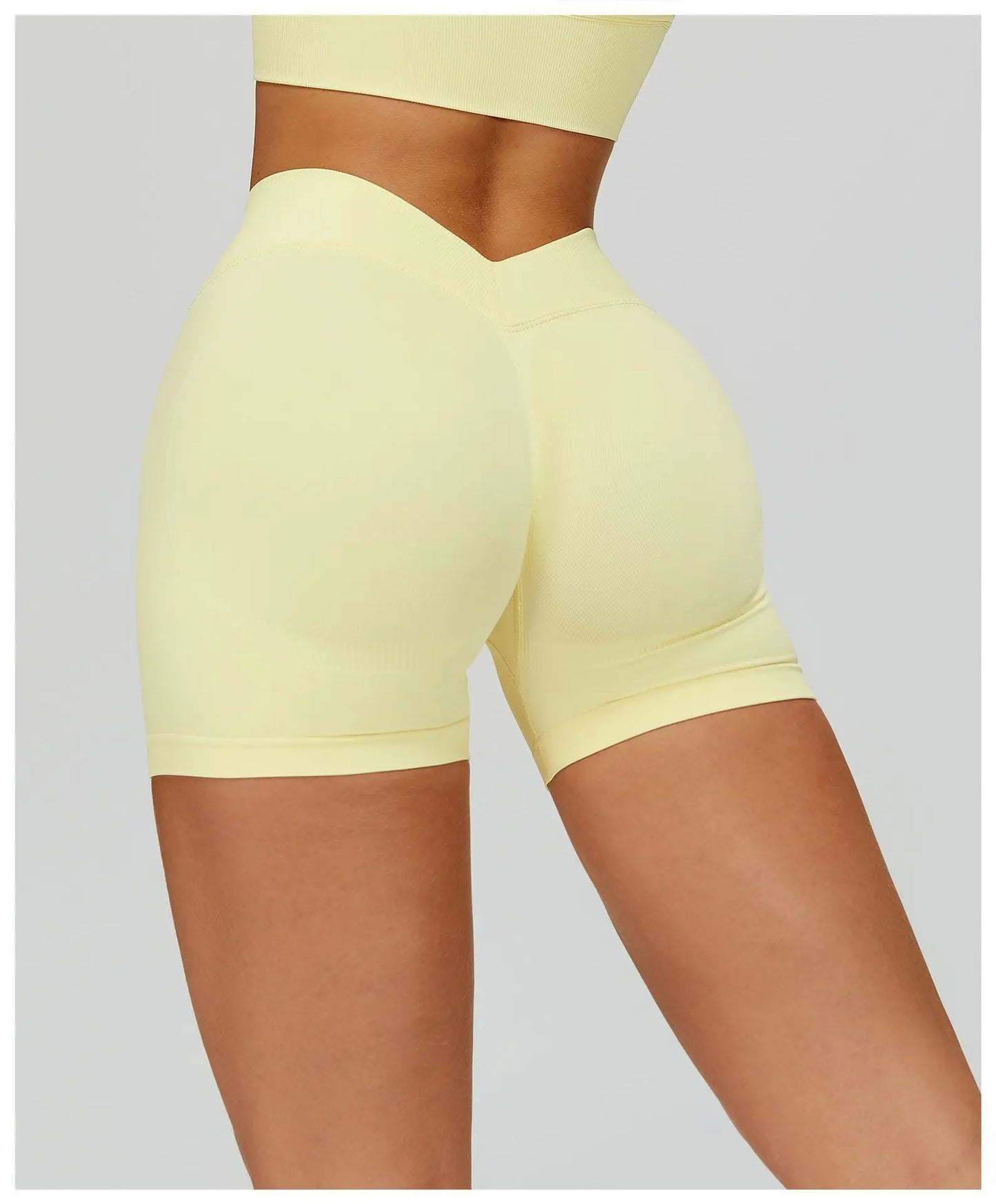 Seamless Yoga Shorts Women High Waist Workout Shorts Fitness Shorts Yoga Lift Butt Fitness Ladies Yoga Gym Running Short Pants