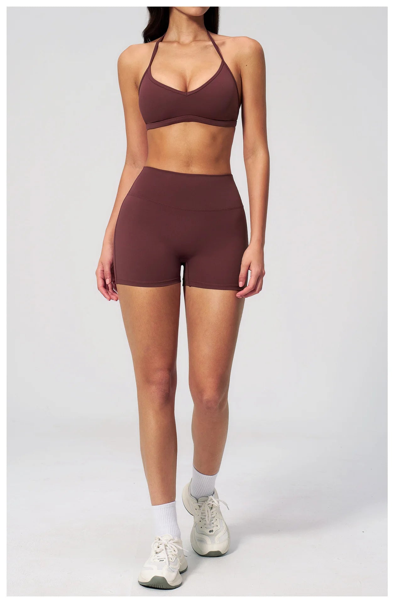 JUREN Yoga Shorts Women Fitness Shorts Running Cycling Shorts Breathable Sports Leggings High Waist Summer Workout Gym Shorts