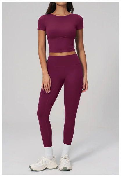 Summer Yoga Leggings Women Fitness Leggings Running Cycling Pants Breathable Sports Leggings High Waist Workout Gym Clothing