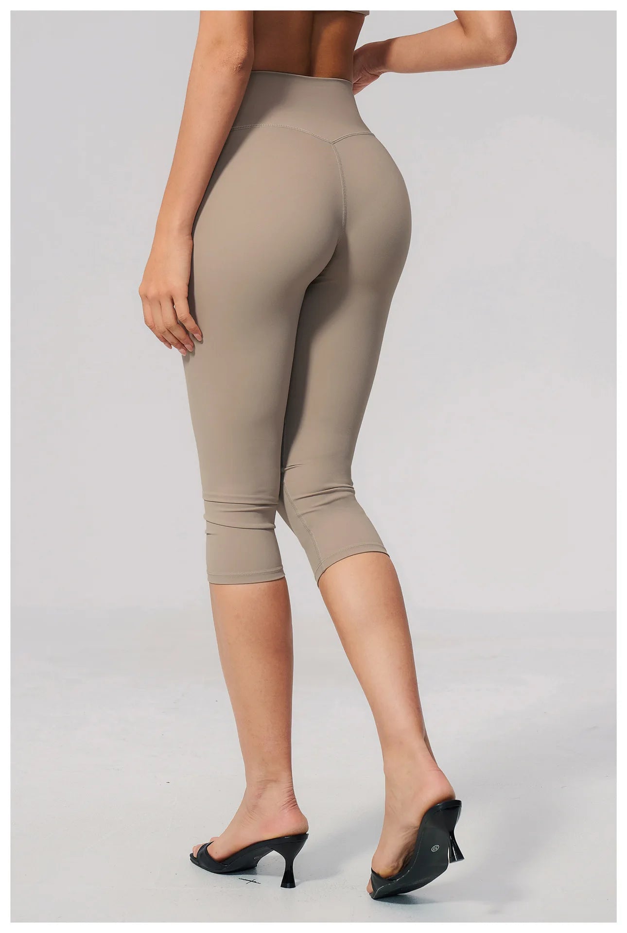 Women's High Waist Yoga Capri Pants Butt Lift Leggings Squat Proof Tummy Control Workout Sports Breathable Running Summer Tights
