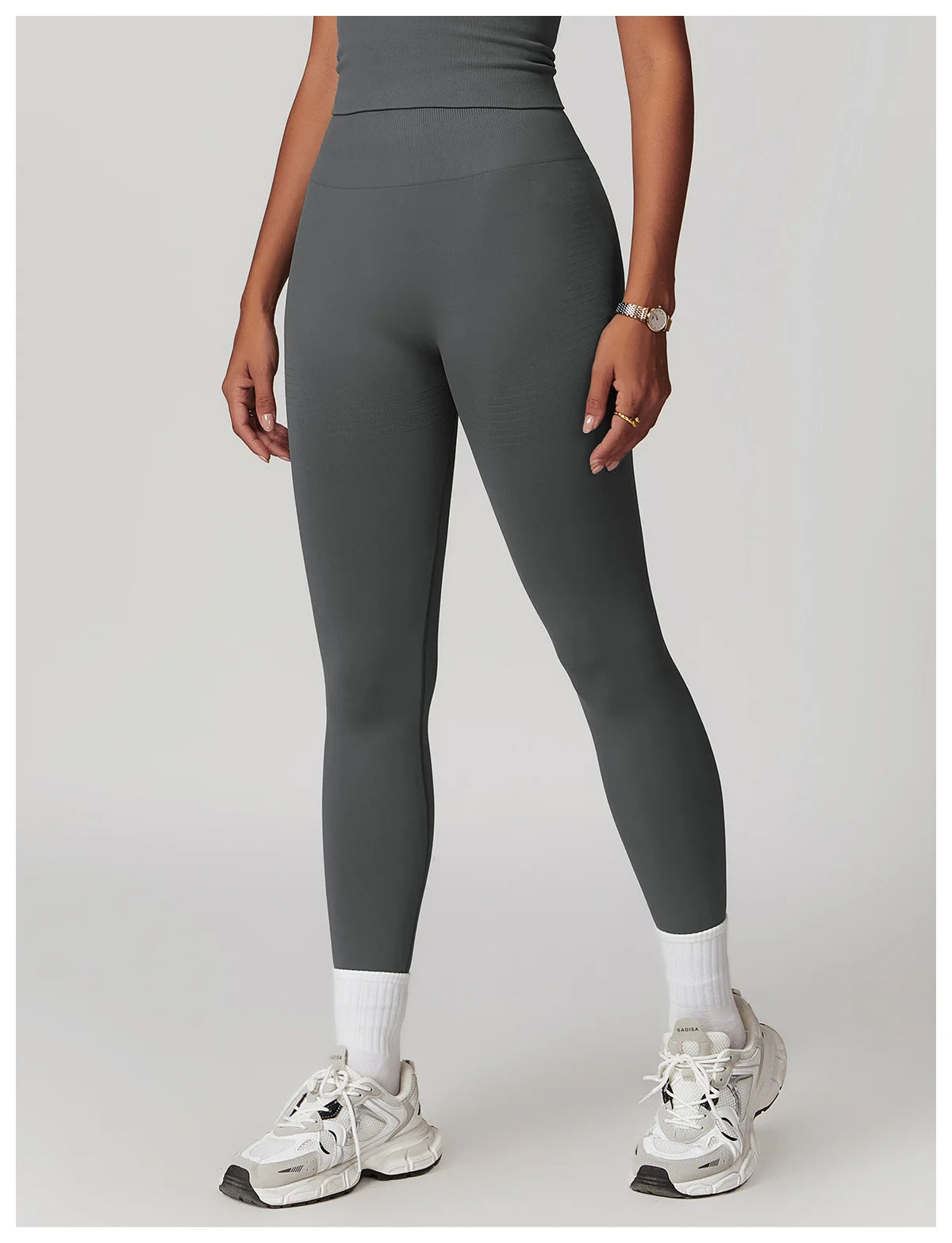 High Waist Seamless Leggings Women Fitness Running Yoga Pants Ribbed Leggings Energy Gym Tights Leggings Casual Workout Leggings
