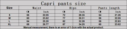 Women's Seamless Ribbed High Waist Yoga Capri Pants Tummy Control Butt Lifting Leggings Squat Proof 4-Way Running Workout Tights