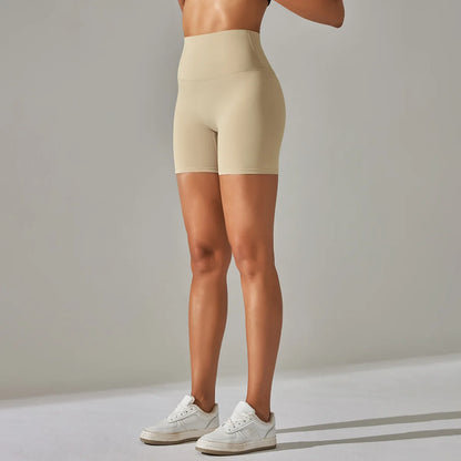 Seamless Yoga Shorts Women Fitness Shorts Running Cycling Shorts Breathable Sports Leggings High Waist Summer Workout Gym Shorts