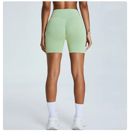 Seamless Yoga Shorts Women High Waist Workout Shorts Fitness Yoga Lift Butt Fitness Women Shorts Gym Short Running Sportswear
