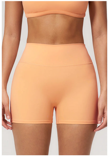 JUREN Yoga Shorts Women Fitness Shorts Running Cycling Shorts Breathable Sports Leggings High Waist Summer Workout Gym Shorts