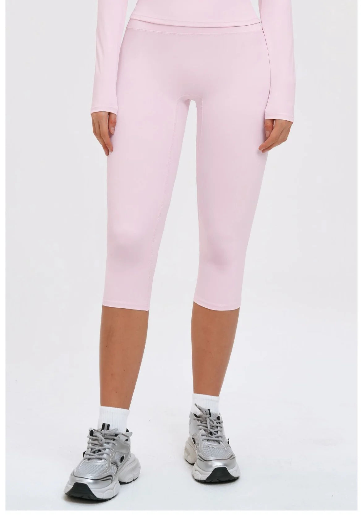 Women's High Waist Yoga Capri Pants Butt Lift Leggings Squat Proof Tummy Control Workout Sports Breathable Running Summer Tights