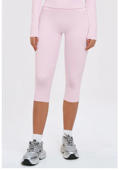 Women's High Waist Yoga Capri Pants Butt Lift Leggings Squat Proof Tummy Control Workout Sports Breathable Running Summer Tights