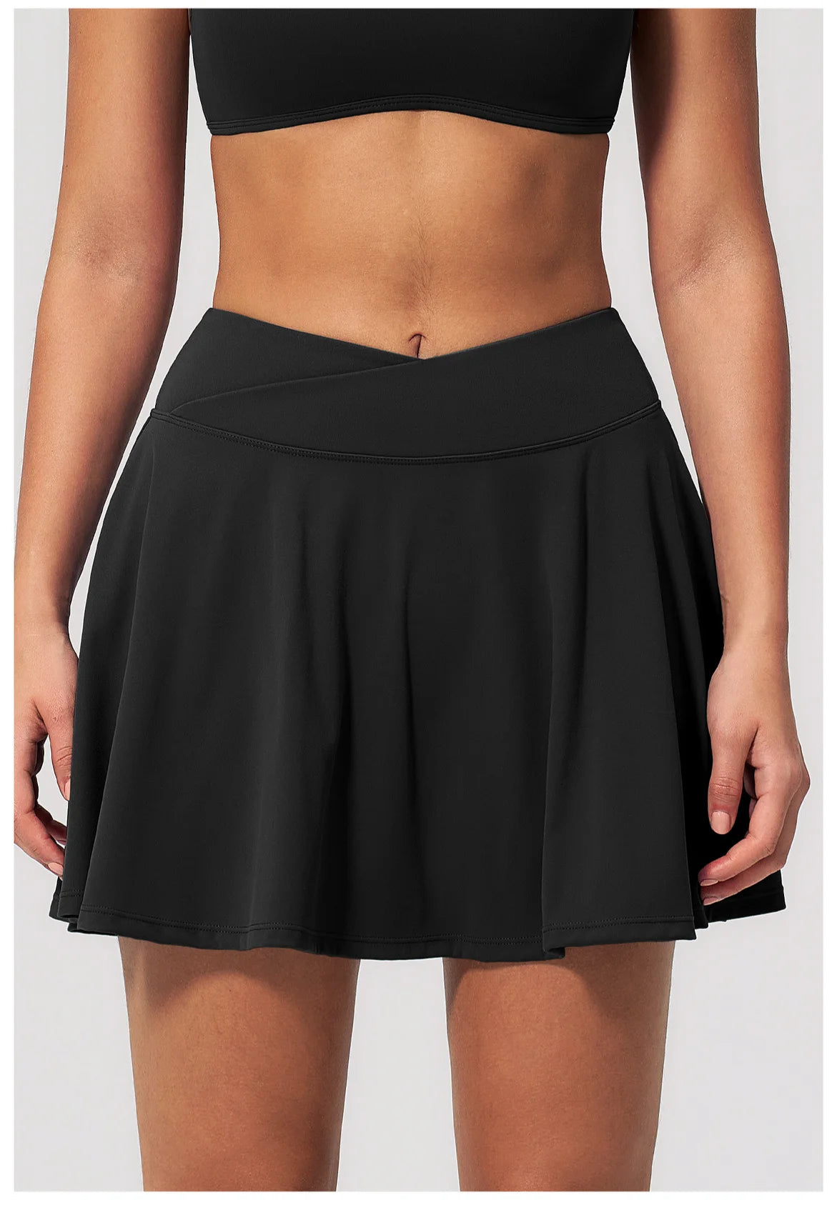 Yoga Short Skirt Women's Sports Short Skirt Quick Drying Running Fitness Badminton Skirt Half Body Anti Light Tennis Skirt Women
