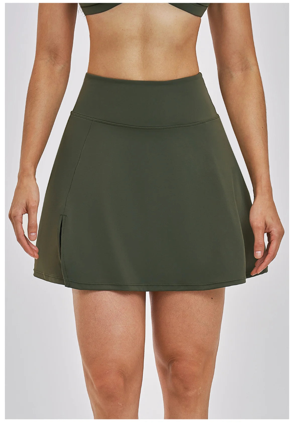 Outdoor Sports Yoga Skirt Women Badminton Tennis Skirt High Waist Breathable Sweat Skirt Active Athletic Yoga Fitness Skirt