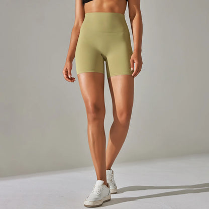 Seamless Yoga Shorts Women Fitness Shorts Running Cycling Shorts Breathable Sports Leggings High Waist Summer Workout Gym Shorts