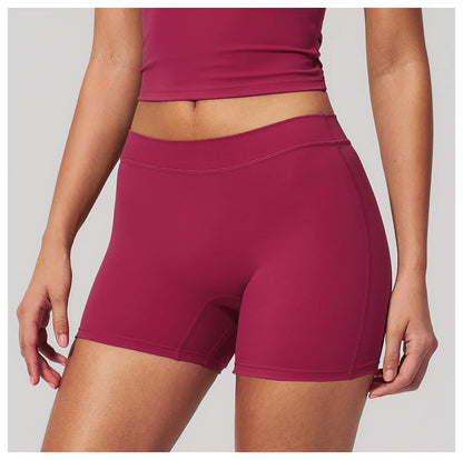Summer Women Fitness Workout Shorts Yoga High Waist Lift Butt Fitness Shorts Gym Running Sportswear Women Push Up Gym Leggings