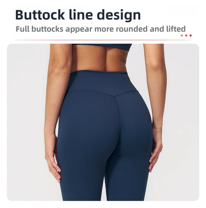 Yoga Pants Women Cropped Pants Sports Pants Fitness Leggings Tights Breathable Quick-drying High Waist Running Workout Pants