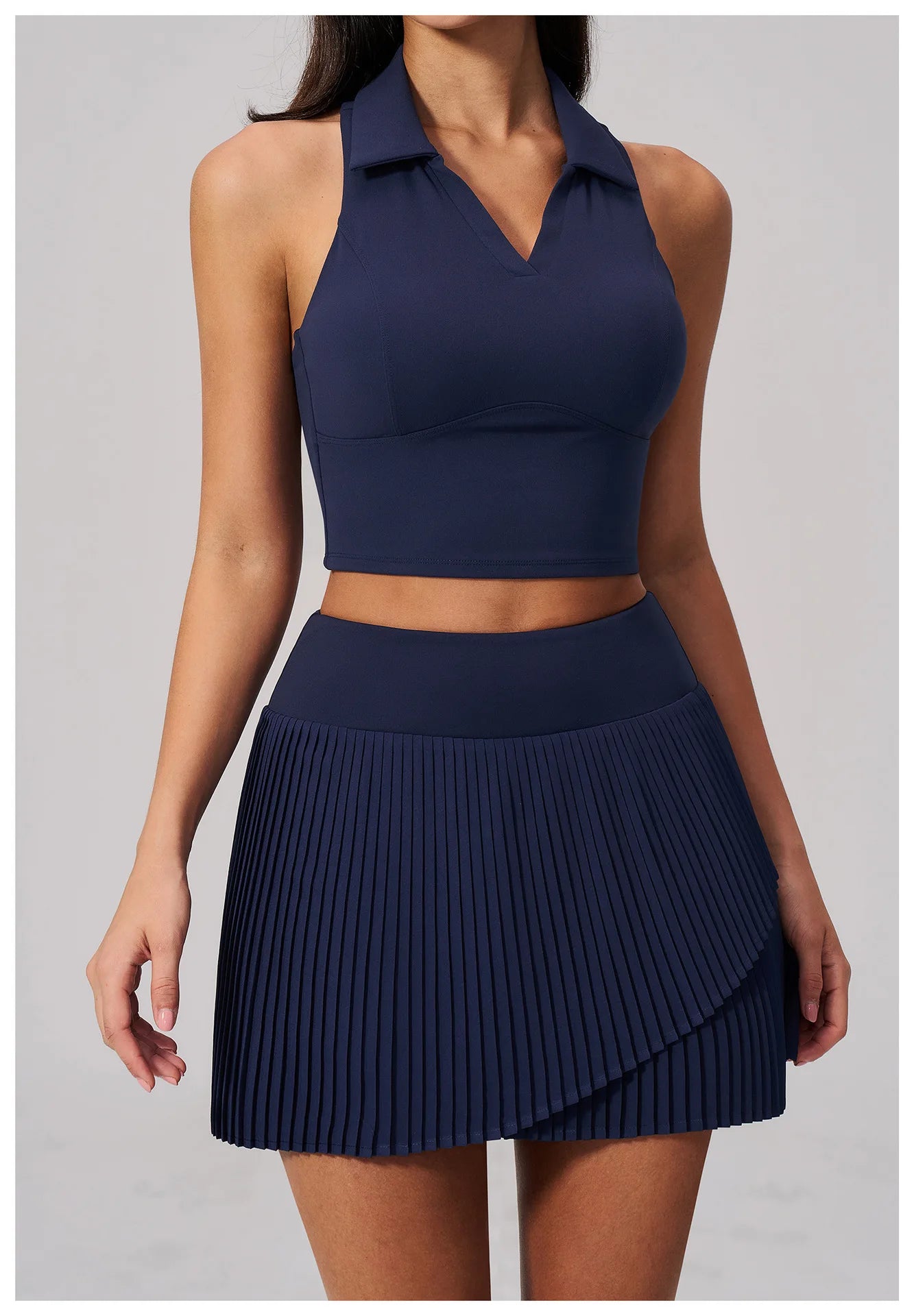 Yoga Pleated Skirt Sports Skirt for Women Quick-drying Badminton Tennis Trousers Skirt Fitness Half-body Pleated Skirt Shorts