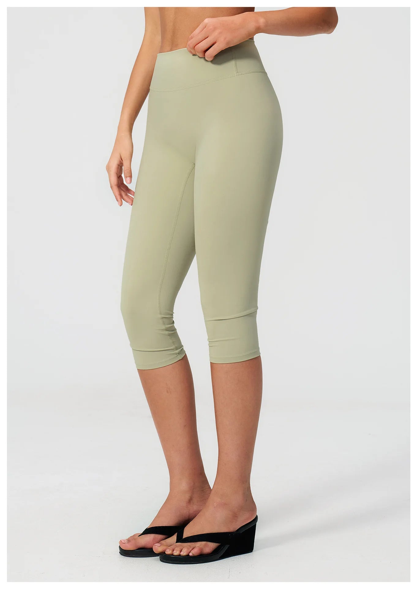 Women's High Waist Yoga Capri Pants Butt Lift Leggings Squat Proof Tummy Control Workout Sports Breathable Running Summer Tights