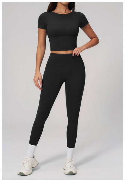 Summer Yoga Leggings Women Fitness Leggings Running Cycling Pants Breathable Sports Leggings High Waist Workout Gym Clothing