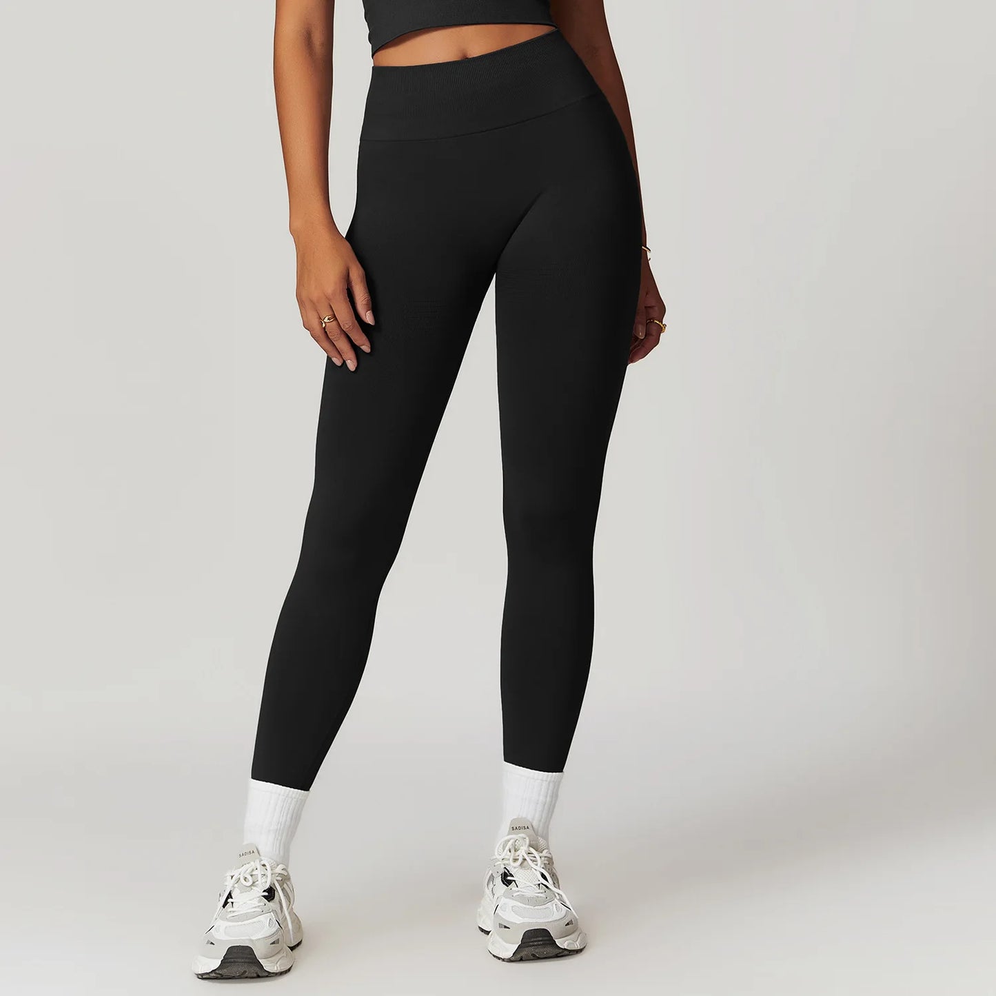 High Waist Seamless Leggings Women Fitness Running Yoga Pants Ribbed Leggings Energy Gym Tights Leggings Casual Workout Leggings